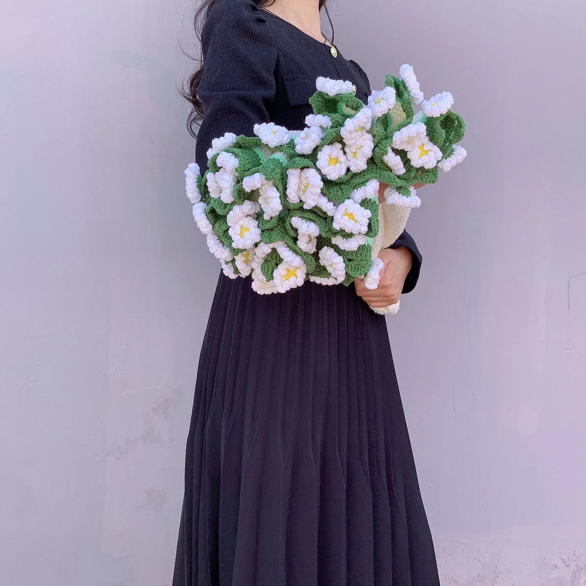 WHITE LILY Flower Blanket Bouquet